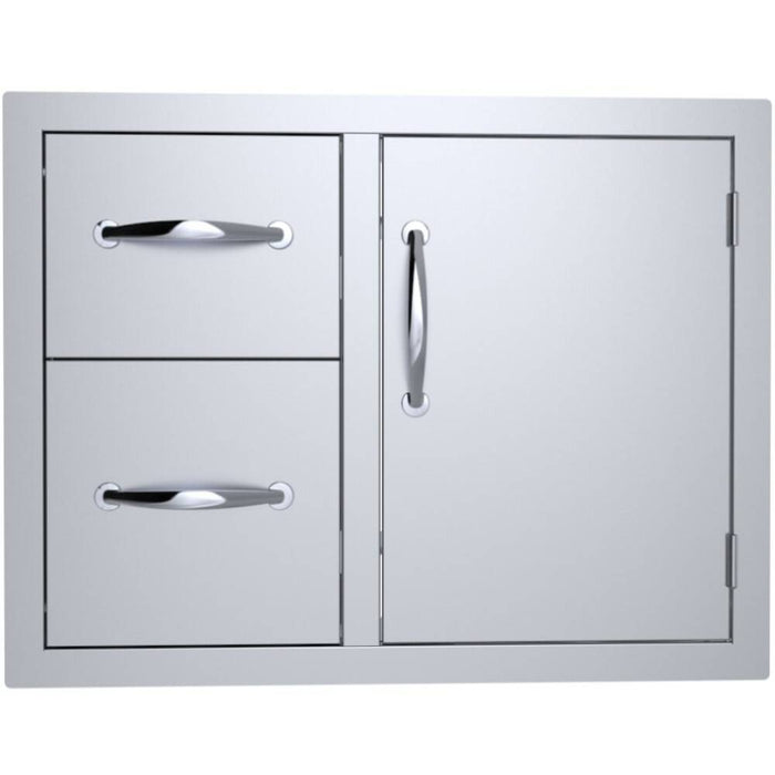 Classic Series Flush Style Double Drawer & Door Combo w/Removable Support Frame