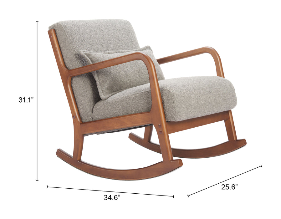 Hady Rocking Chair Gray