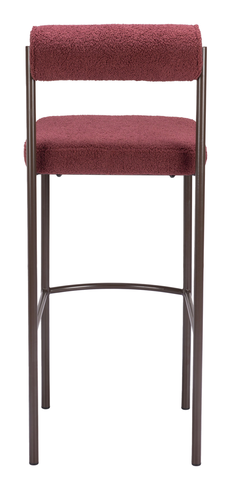Livorno Barstool (Set of 2) Red & Bronze