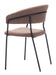 Josephine Dining Chair (Set of 2) Brown