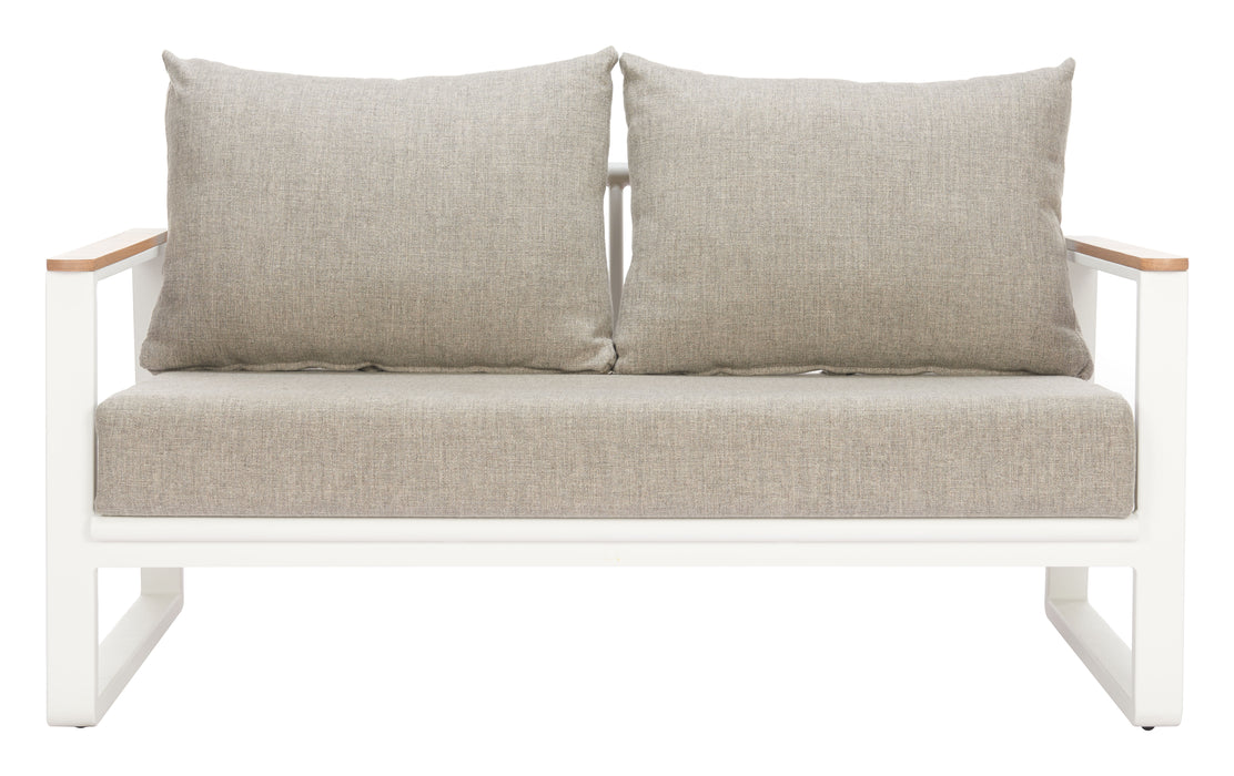 Welt Sofa Taupe & White