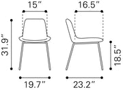 Byron Dining Chair (Set of 2) White