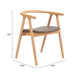Peker Dining Chair (Set of 2) Brown & Natural