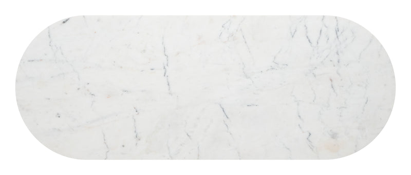 Bild Console Table White & Brass