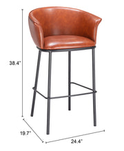 Garston Barstool Brown