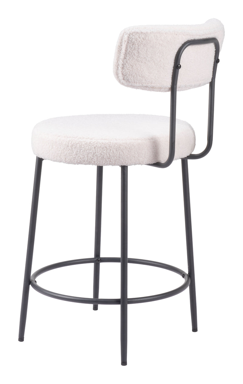Blanca Counter Stool (Set of 2) Ivory