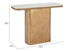 Cher Console Table White & Brass