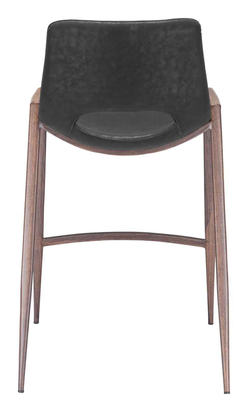 Desi Counter Stool (Set of 2) Black & Walnut