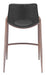 Desi Counter Stool (Set of 2) Black & Walnut