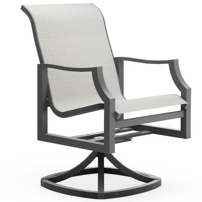 Nico High back dining arm swivel chair - regular sling