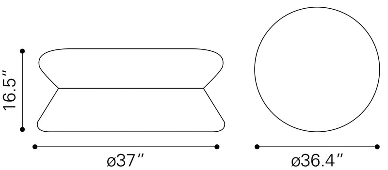 Madryn Coffee Table Silver