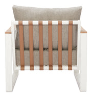 Welt Armchair Taupe & White