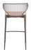 Silues Counter Stool (Set of 2) Taupe & Brown