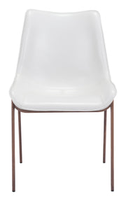 Magnus Dining Chair (Set of 2) White & Walnut