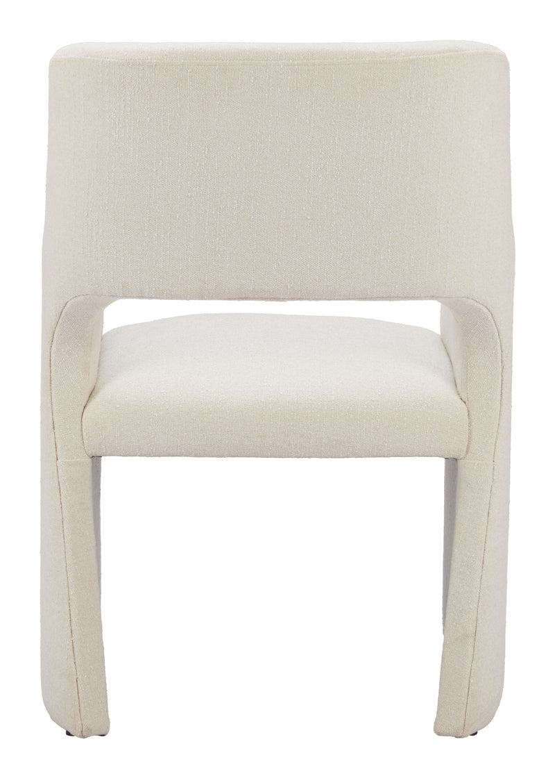 Minet Dining Chair Linen White