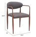 Zens Dining Chair (Set of 2) Truffle Gray