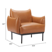 Sekil Accent Chair Brown