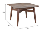 Silea Square Dining Table Espresso