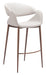 Limay Barstool Beige & Walnut