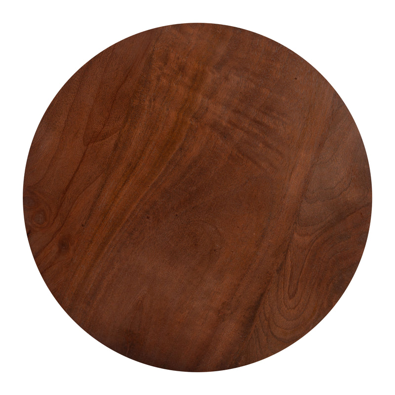 Stuk Side Table Brown & White