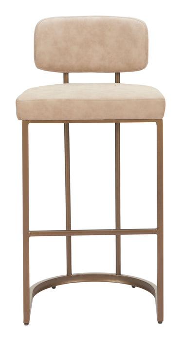 Velar Barstool (Set of 2) Beige