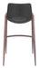 Desi Barstool (Set of 2) Black & Walnut