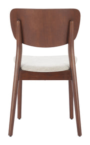 Kellua Dining Chair (Set of 2) Beige & Walnut