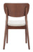 Kellua Dining Chair (Set of 2) Beige & Walnut