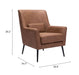 Ontario Accent Chair Vintage Brown