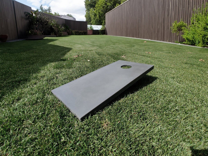Concrete Cantilever Cornhole Board Floating