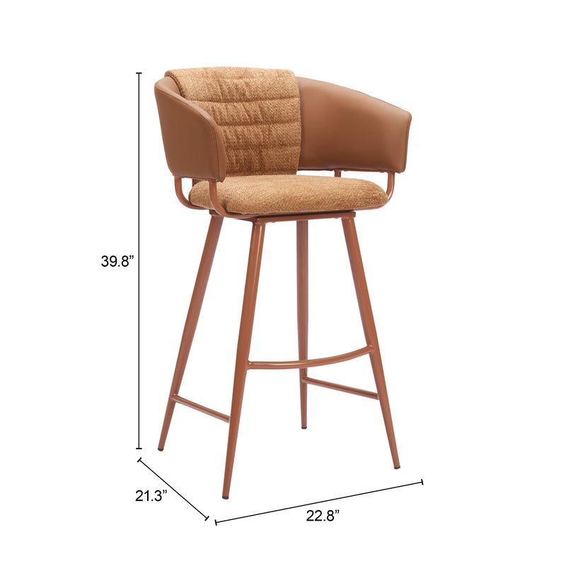 Juno Barstool (Set of 2) Brown
