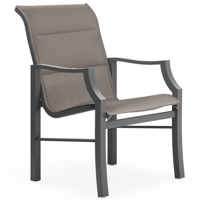 Nico High back dining arm chair - padded sling