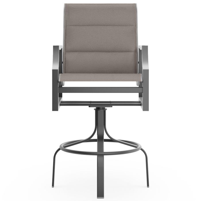 Nico Low back swivel barstool - padded sling