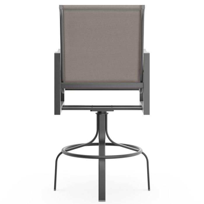 Nico Low back swivel barstool - padded sling