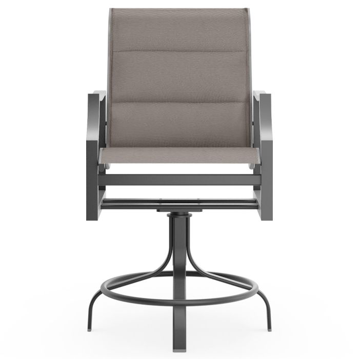 Nico Low back swivel counter stool - padded sling