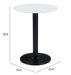 Alto Bistro Table White & Black