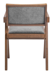 Delhi Dining Chair (Set of 2) Gray & Walnut