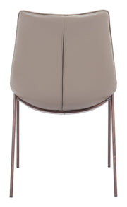 Magnus Dining Chair (Set of 2) Brown & Walnut