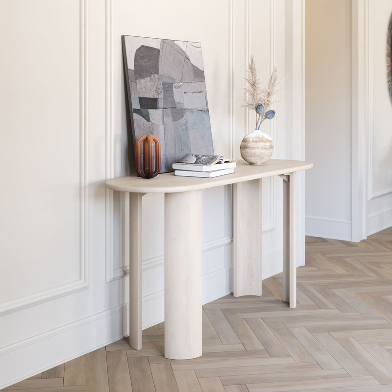 Risan Console Table Whitewashed