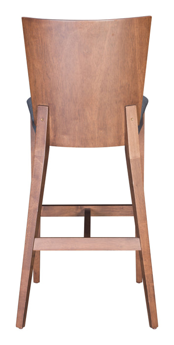 Ambrose Barstool (Set of 2) Walnut & Dark Gray
