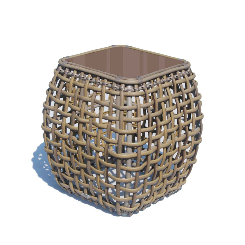 Dynasty Side Table with Glass