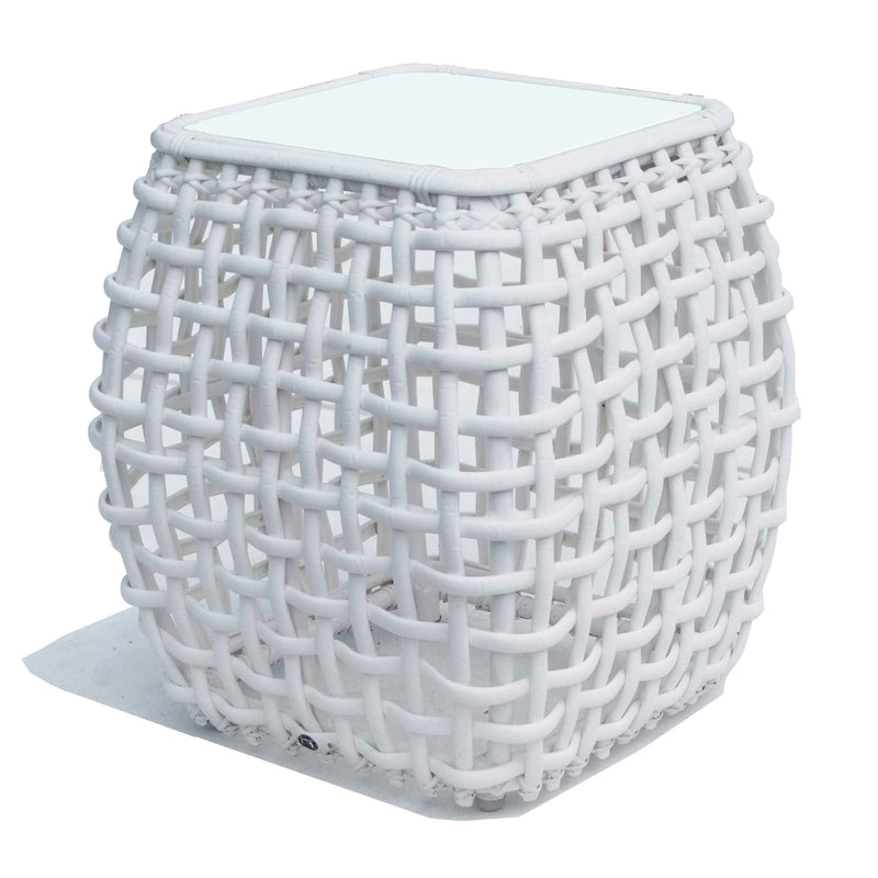 Dynasty Side Table with Glass