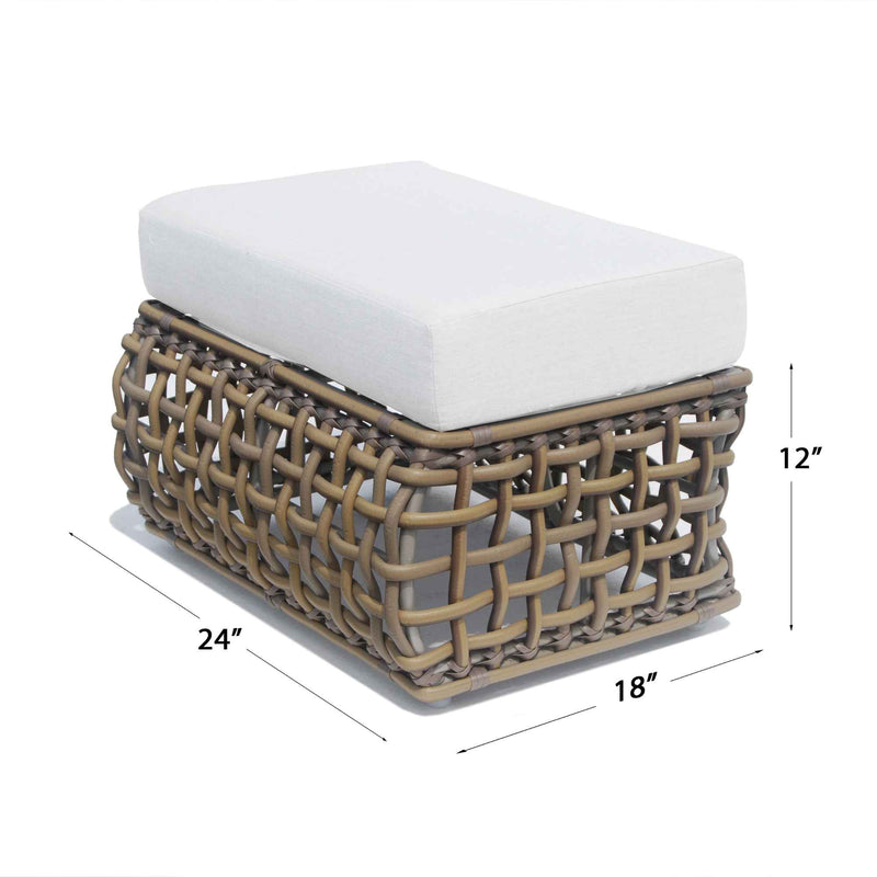 Dynasty Ottoman with Sunbrella Cushion