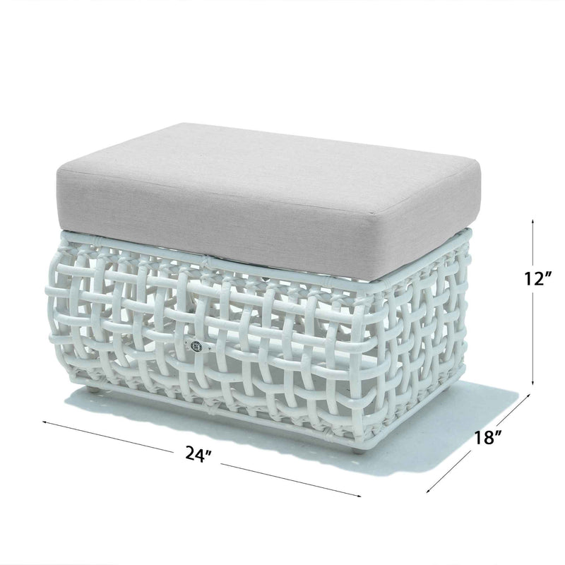 Dynasty Ottoman with Sunbrella Cushion2