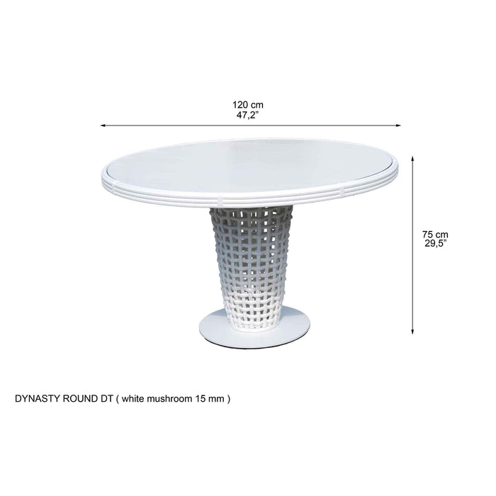 Dynasty 5-Piece Dining Set with Sunbrella Cushion