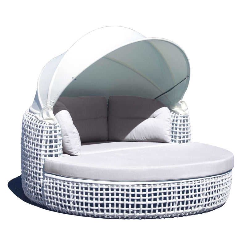 Dynasty Daybed with Canopy and Sunbrella Cushions