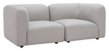 Biak Corner Chair Gray