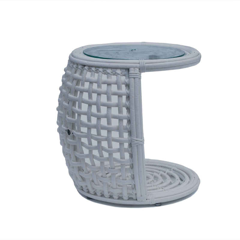 Dynasty Auxiliary Table with Glass