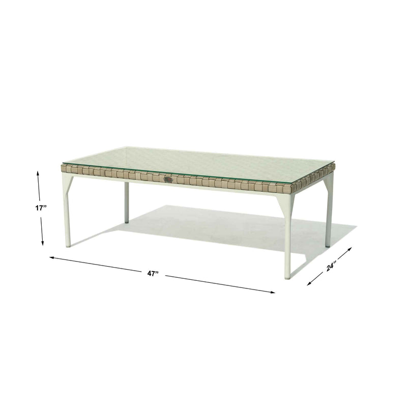 Brafta Coffee Table with Glass