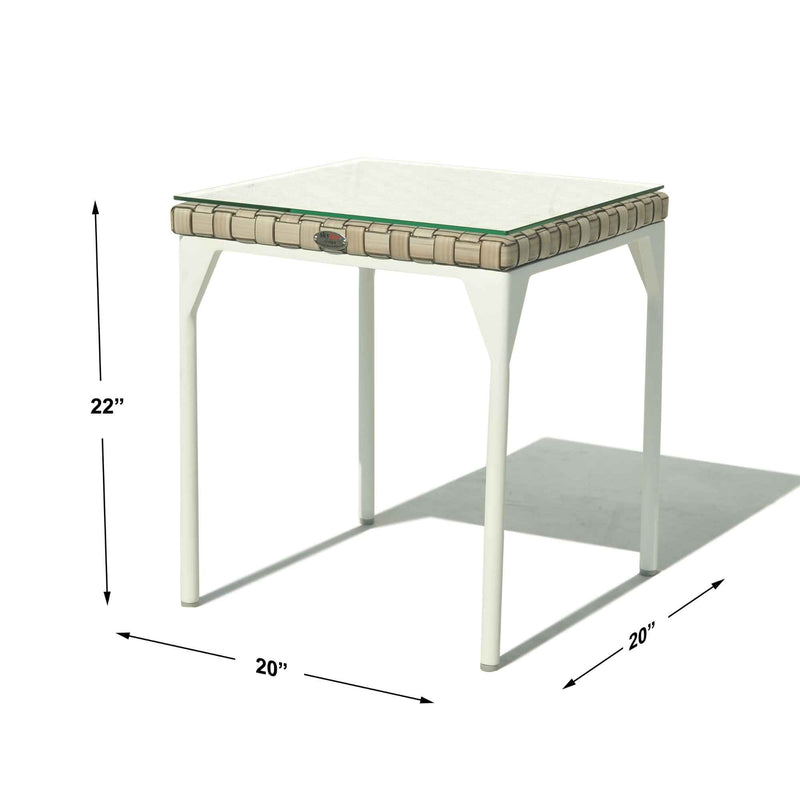 Brafta Side Table with Glass